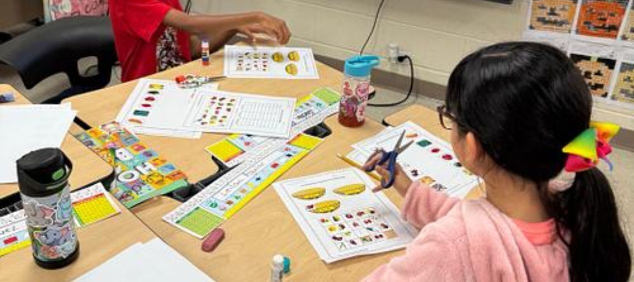 Students engaging in their Math lesson