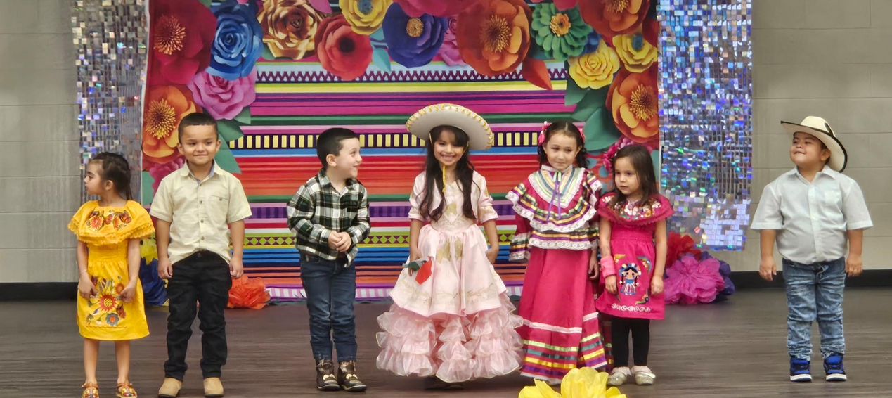 Students performing during our District Wide Hispanic Heritage Night